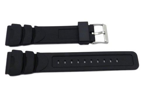 Pulsar Black Rubber 20mm Watch Strap