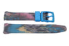 Swatch Replacement Plastic Tie Dye Design 17mm Watch Strap