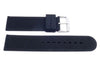 Genuine Silicone Black Textured B-RB102 Watch Strap