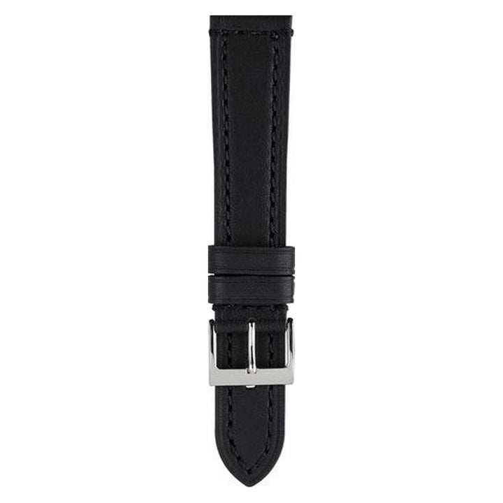 Extra Long Heavy Stitched Leather Lined with soft neutral colored Leather Watch Strap image