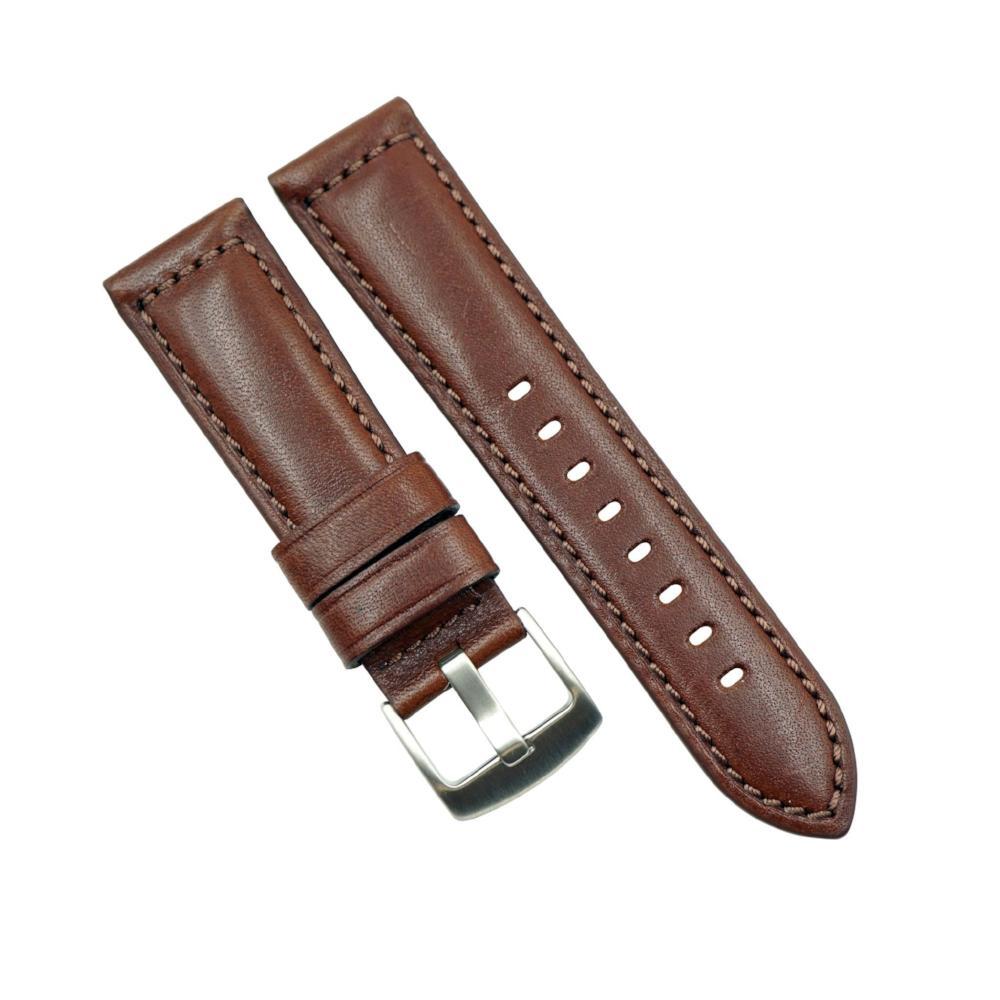 Horween Leather Panerai Style Thick Padding Watch Strap image