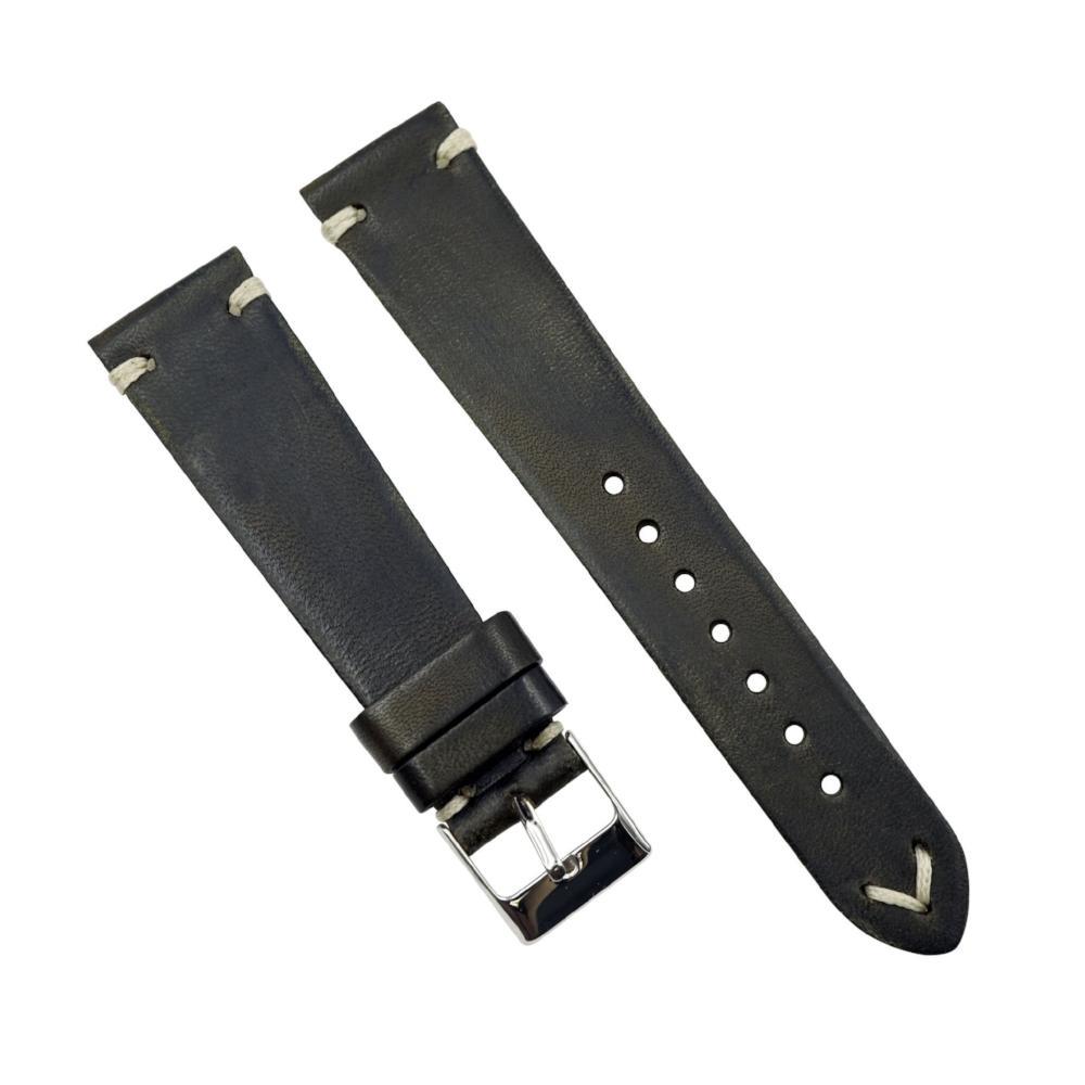 Rustic Vintage Italian Leather Handmade Watchband image