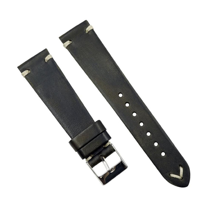 Rustic Vintage Italian Leather Handmade Watchband image