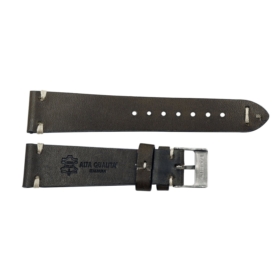 Rustic Vintage Italian Leather Handmade Watchband image