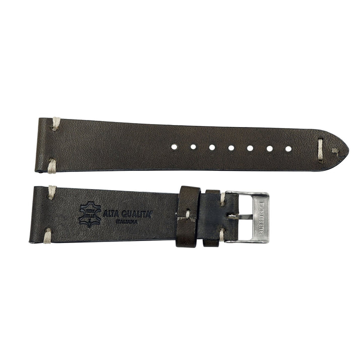 Rustic Vintage Italian Leather Handmade Watchband image