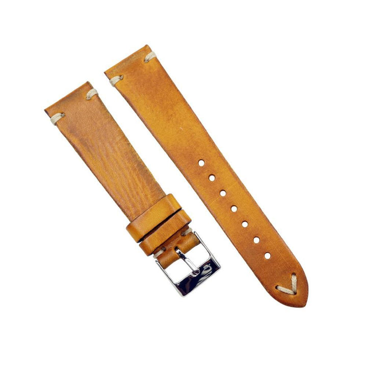 Rustic Vintage Italian Leather Handmade Watchband image