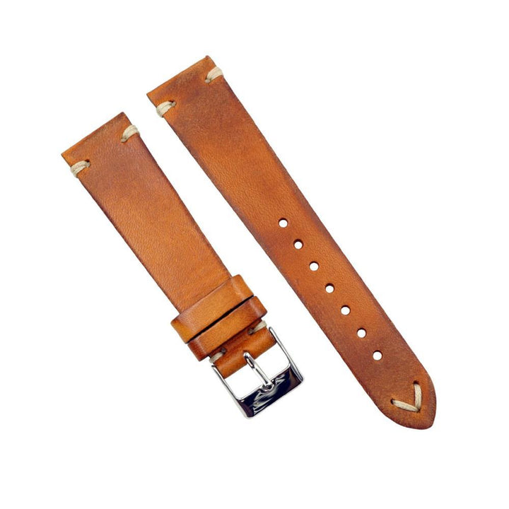 Rustic Vintage Italian Leather Handmade Watchband image