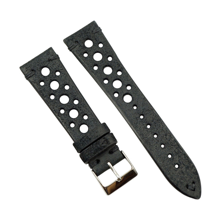 Vintage Classic Leather Handmade in Italy Racing Watch Strap image