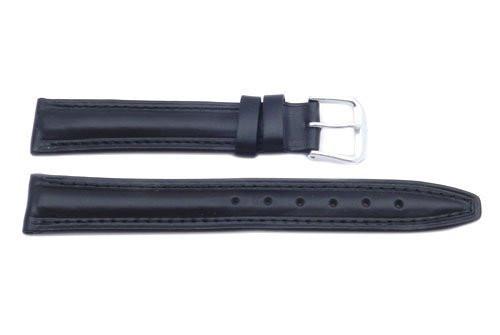 Black Oil Tanned Leather Ladies Watch Strap