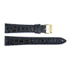 Genuine Movado Alligator Grain Calfskin Leather Black 18mm Watch Band image