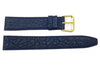 Classic Buffalo Leather Flat Watch Strap With Stitching image