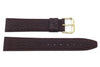 Classic Buffalo Leather Flat Watch Strap With Stitching image