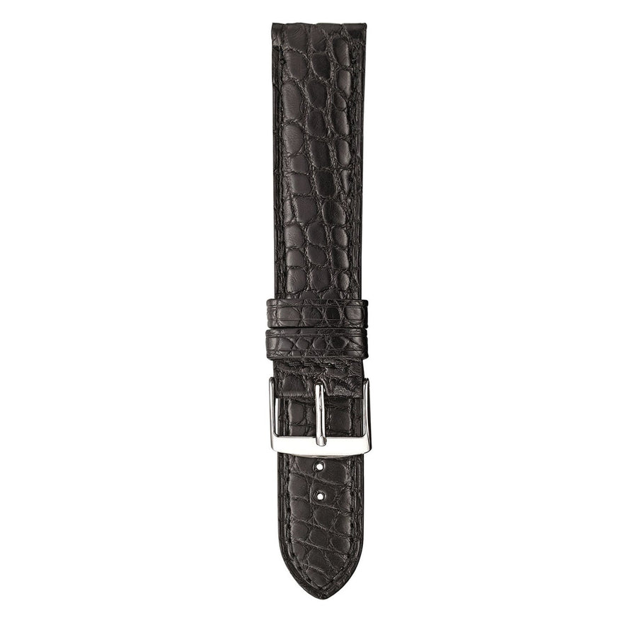 Matte Genuine Alligator Flank Lined with soft Nubuck Watch Strap image
