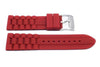 Fossil Red Silicone Link Style 24mm Watch Strap