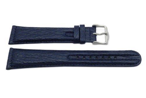 Genuine Citizen Blue Sharkskin Leather 22mm Long Watch Band