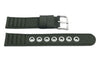Genuine Citizen Olive Nylon and Leather Eco-Drive 18mm Watch Strap