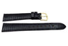 Hadley Roma Black Genuine Lizard Flat Thin Watch Strap