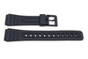 Black Resin Casio Style B-Y015 18mm Watch Band