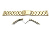 Hadley Roma Brushed Finish Gold Tone Rolex Oyster Style Watch Bracelet