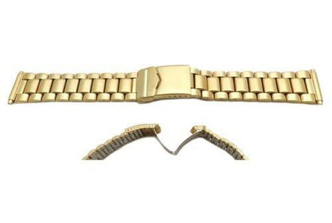 Genuine Hadley Roma Mens Style Gold Tone Watch Bracelet