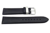 Hadley Roma 20mm Black Genuine Smooth Calfskin Watch Band (Clearance)