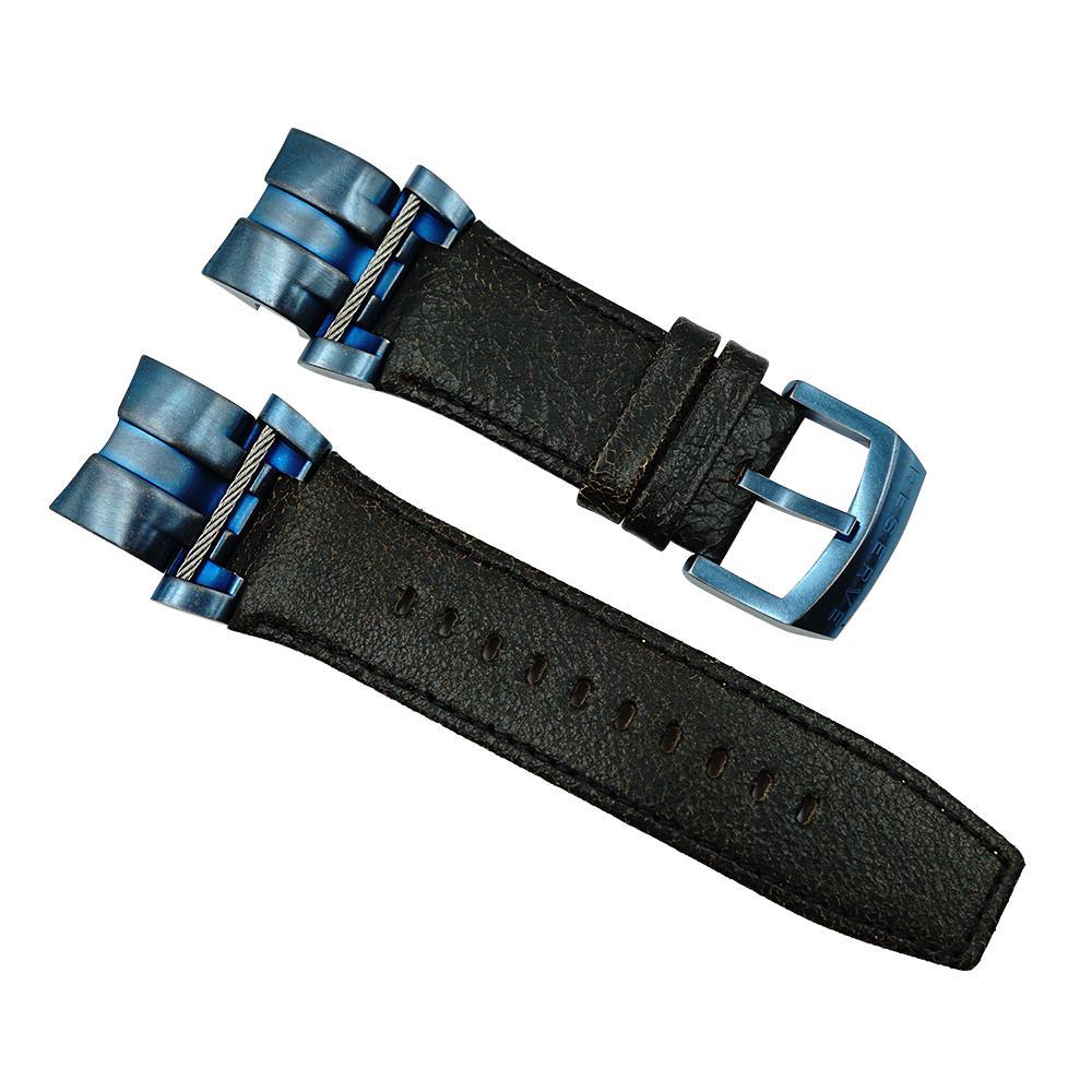 Invicta Brown Leather Watch Strap For Invicta Bolt 17376 – Total