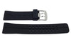 Black Silicone Prong Buckle Watch Strap