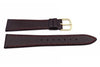 Hadley Roma Mens 18mm Burgundy Genuine Calfskin Watch Band (Clearance)