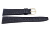 Hadley Roma Mens 20mm Black Genuine Leather Watch Band (Clearance)
