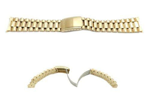 Seiko Gold Tone President Style 20mm Watch Band