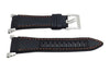 Seiko Black and Orange Stitching Sportura Watch Strap
