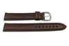 Hadley Roma Men's Brown Self-Lined Water Resistant Leather Long Watch Band