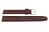 Hadley Roma Brown 18mm Genuine Leather Hypo Allergenic Long Watch Band