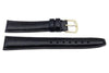 Hadley Roma Black Genuine Leather Hypo Allergenic Watch Band