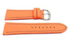 Hadley Roma Genuine Lorica Orange Invicta Style Waterproof Watch Strap