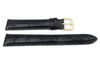 Hadley Roma Black Rolex Style Genuine Alligator Square Grain Watch Strap