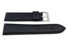 Hadley Roma Black Carbon Fiber Style With Matching Stitching Watch Strap