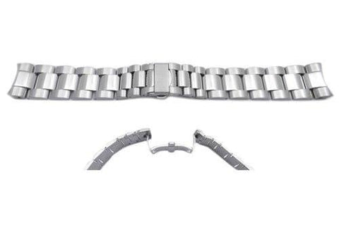 Swiss Army Stainless Steel Chrono Classic Silver Tone 21mm Mens' Watch Band