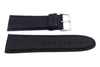 Genuine Smooth Leather Wide 26mm Black Watch Strap