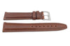 Genuine Smooth Leather Matte Brown Watch Band
