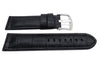 Genuine Leather Alligator Grain Black Matte Watch Strap