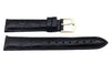 Hadley Roma Crocodile Grain Black Textured Leather Watch Strap