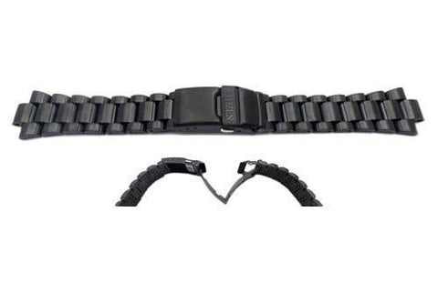 Genuine Citizen Black PVD Brushed and Polished Stainless Steel Watch Strap