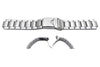 Seiko Stainless Steel Push-Button Fold-Over Clasp With Safety Watch Band