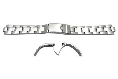 Swiss Army Stainless Steel Silver Tone 6/15mm Polished Ladies' Watch Strap