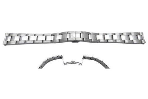 Swiss Army Stainless Steel Silver Tone Double Fold-Over Deployment Clasp Ladies' Watch Band