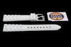 Fossil White Silicone Link Style Design 14mm Watch Strap