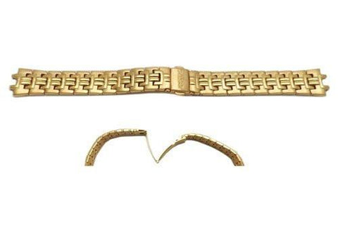 Pulsar Gold Tone Stainless Steel Push Button Clasp 16mm Watch Bracelet
