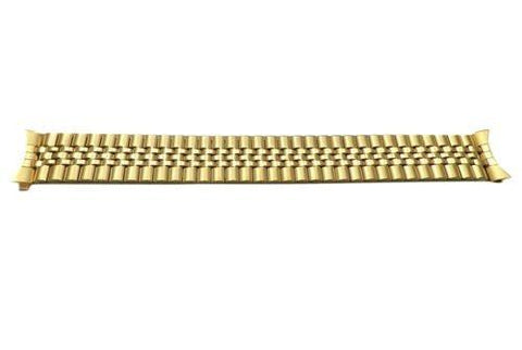 Pulsar Gold Tone Stainless Steel Elastic 18mm Watch Bracelet