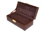 Brown Textured Leather Storage Case Watch Box for 4 Watches